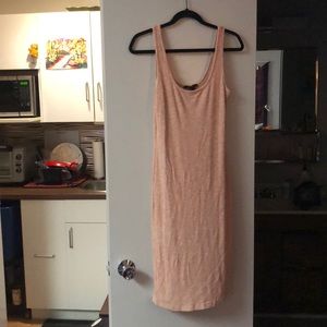 Pink form fitting dress